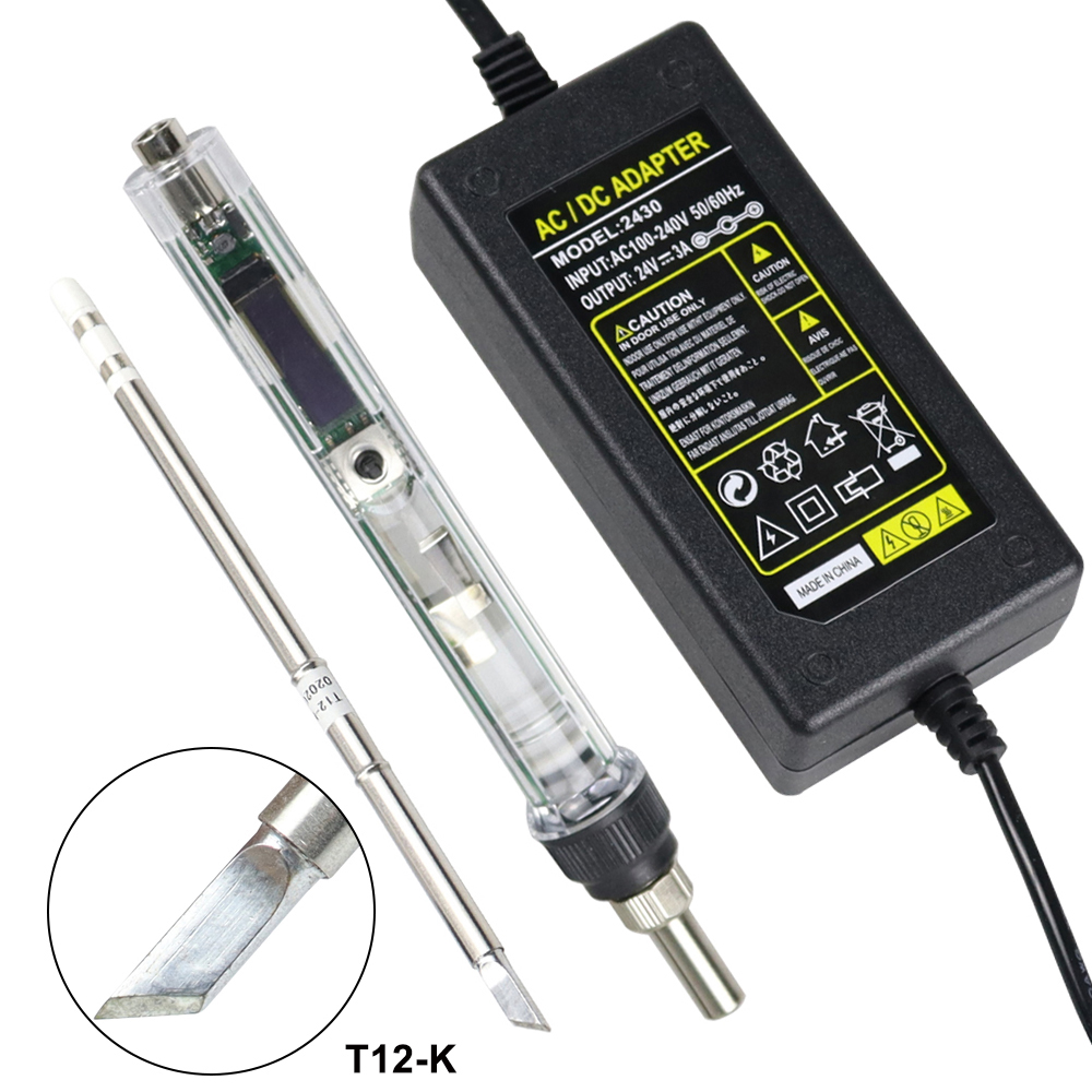 Soldering Station T12 Oled - T12 전기 납땜 인두 키트 DC