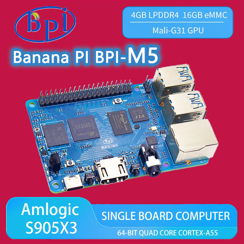 바나나 파이 BPI-M5 암로직 S905X3 쿼드 코어 - Banana Pi Bpi-M5 리뷰 및 가격