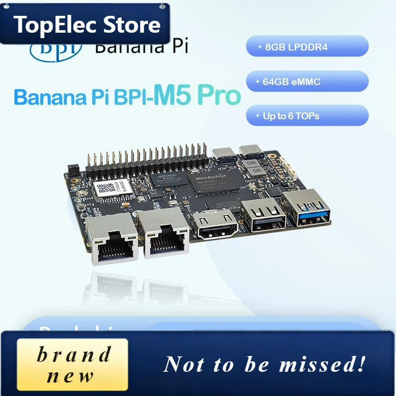 탑일렉 바나나 파이 BPI-M5 프로 락칩 RK3576 - Banana Pi Bpi-M5 리뷰 및 가격