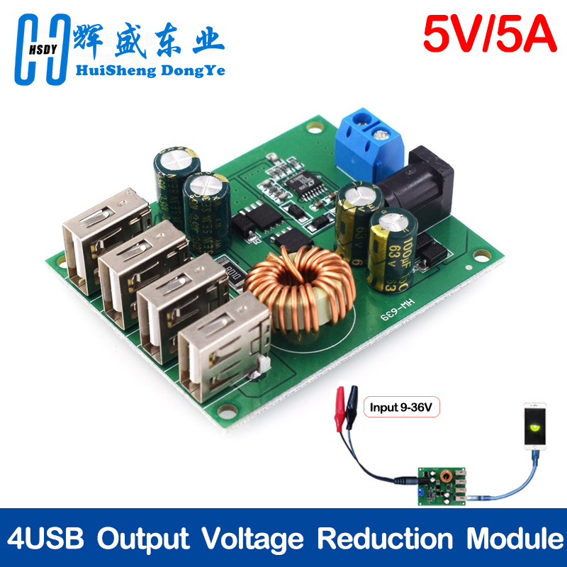 DC DC 7V-60V ~ 5V 5A 4 4개의 USB - Programmable Dc Power Supply 60V 5A 리뷰 및 가격