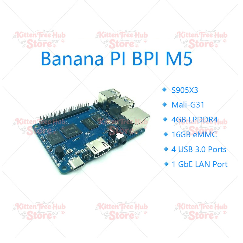 바나나 PI BPI M5 신세대 싱글 보드 컴퓨터 Am - Banana Pi Bpi-M5 리뷰 및 가격